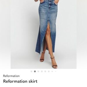 Reformation Indigo Maxi Skirt